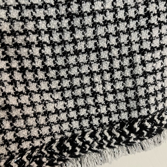 WHBM | Black & White Tweed Blazer w/ Metallic Threads - Picture 5 of 6